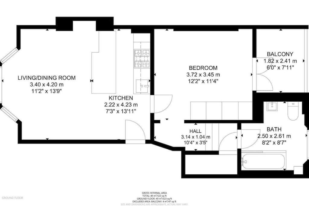 Portobello Large Snug Лондон Экстерьер фото